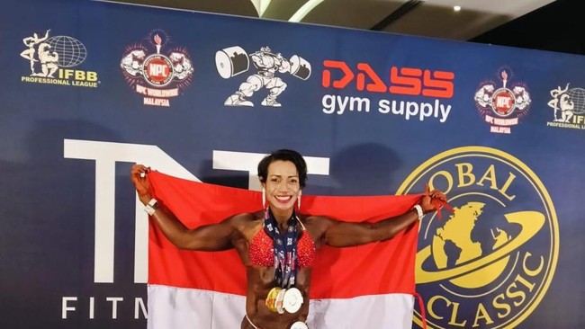 Kapolsek Baguala Harumkan Nama Indonesia dengan Raihan Tiga Medali di Kejuaraan Binaraga Asia